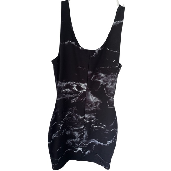 Express Body Contour Marble Print Scoop Neck Sheath Dress, Women’s Size Small - Picture 4 of 8